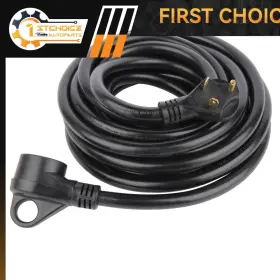 1st109374choice 1stchoice-autoparts 30amp 25 Ft Rv Power Extension Cord Heavy Duty Stw 3 Easy Plug In Hand 10awg