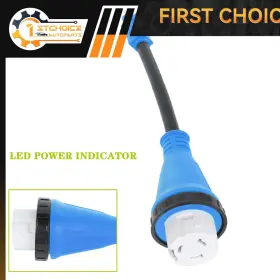 1st109396choice 1stchoice-autoparts Locking Rv Adapter 15 Amp Male To 50 Female Cord Electrical 1st109396choice 1stchoice-autoparts Locking Rv Adapter 15 Amp Male To 50 Female Cord Electrical