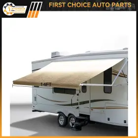 1st178315choice 1stchoice-autoparts 13.1ft 8ft Waterproof Rv Awning Fabric Replacement For Camper Trailer Yellow