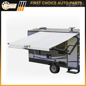 1st178339choice 1stchoice-autoparts 15.1ft 8ft Waterproof Rv Awning Fabric Replacement For Camper Trailer White 1st178339choice 1stchoice-autoparts 15.1ft 8ft Waterproof Rv Awning Fabric Replacement For Camper Trailer White