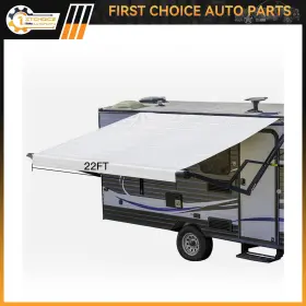 1st178345choice 1stchoice-autoparts 21.1ft 8ft Waterproof Rv Awning Fabric Replacement For Camper Trailer White