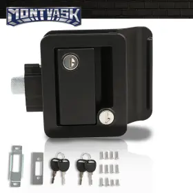 Mmo080133514 2014mmotor Rv Camper Trailer Motorhome Paddle Entry Door Lock Latch Handle Deadbolt Black