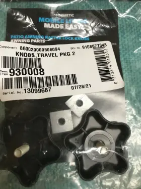 930008 A&e By Dometic Rv - Genuine / Replacement Brace Knobs Fits Manual Awnings