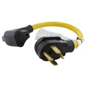 Acrv1430tt-018 Ac Works 30a Nema 14-30p To Tt-30r Flexible Rv Plug Adapter Acrv1430tt-018 Ac Works 30a Nema 14-30p To Tt-30r Flexible Rv Plug Adapter