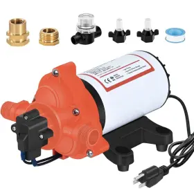 0001553016020240731 Acesurgeflo New 110v Fresh Water Pressure Pump 70 Psi 5.5 Gpm Rv Marine Garden