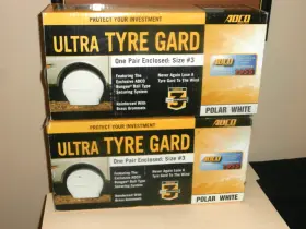 Adco 723111039539 Ultra Tire Guard Rv And Trailer Cover Polar White 14 Inch -16 Tires Set Of 4