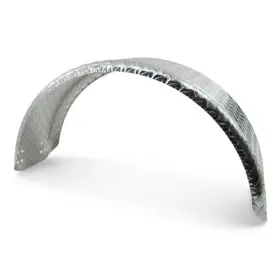 22934 Aftermarket Round Aluminum Diamond Plate Single Axle Boat Trailer Fender 9 Inch X 31 15