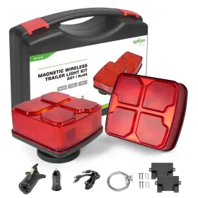 Ag-t212-01 Agrieyes Wireless Trailer Lights Kit For Towing Truck Rechargeable Led Tow Light With Sup