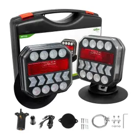 Age-t312 Agrieyes Usb-c Wireless Magnetic Trailer Lights Kit For Trucks Rvs And Boats