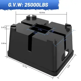 Xqd-99123 Aiqeek 2-pack Trailer Jack Blocks 2500lbs Rv Travel Accessories Stabilizer Stands