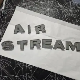 As2-9 Air Stream Vintage Cast Aluminum Letters 69-74