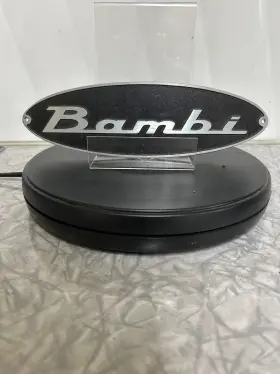 386126 Airstream Bambi Black And Gray Badge Nameplate Emblem 2005 Part 386126 Airstream Bambi Black And Gray Badge Nameplate Emblem 2005 Part