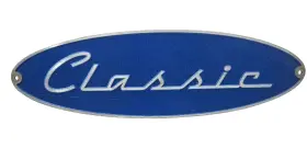 386169 Airstream Classic Nameplate Blue And Grey - 386169 Airstream Classic Nameplate Blue And Grey -