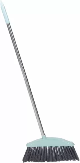 Ckyq62217xdjh113xsd6xxe31 Alipis Cleaning Supplies Home Broom With Metal Handle Silver Sky-blue