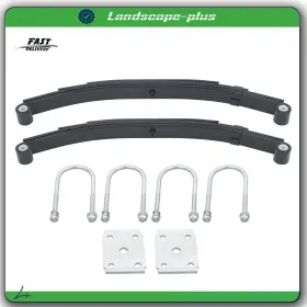 Ac2703393b All-carb New For 5000lbs Single Trailer Axle 4 Leaf Double Eye Spring/u-bolt Kit