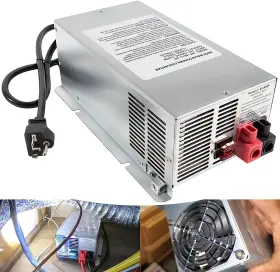 Win-wf-9875-ad-cb Amauto Wf-9875-ad-cb Auto Detect Deckmount Rv 3-stage Converter/charger 75a Dc Output