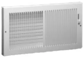 Ameriflow 367w14x6 Baseboard Register Steel White 14 X 6- Inch -