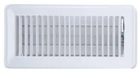 Ameriflow 413w4x10 10 Pack - Floor Register Steel White 4 X 10- Inch