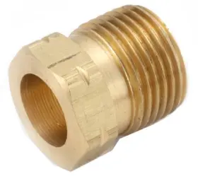 Hexx1 Anderson Metals Corp 55221 5 Pack - Pipe Fittings Standard Pol Nut 7/8 Hexx1- Inch Long Propane Lh Thread -55