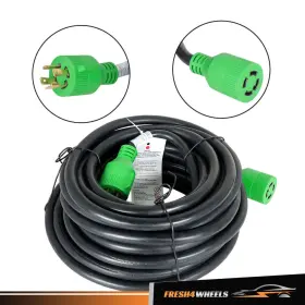 Fh4379128l Antoc Tool Name L14-30p To L14-30r 50ft 4 Prong 30 Amp Generator Extension Cord Green