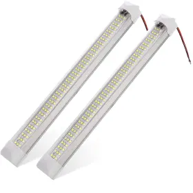 Anypowk 712491944021 12v 13.4in Led Light Strip 6000k Daylight 108 500lm With Switch Pack Of 2