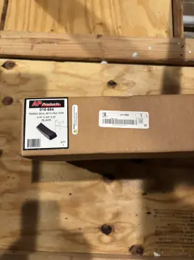 018-664 Ap Products Foam Seal Ribbed With Psa Tape Black 3/16 Inch X 3/8 50ft