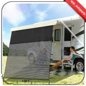 App17811to807s App Autoparts 18ft 9ft Rv Awning Sun Shade Screen With Zipper For Camper Trailer 90% Uv Blocker App17811to807s App Autoparts 18ft 9ft Rv Awning Sun Shade Screen With Zipper For Camper Trailer 90% Uv Blocker