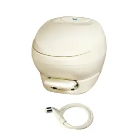 31121 Aqua Magic Bravura Rv Toilet With Hand Sprayer/low Profile/parchment 31121 Aqua Magic Bravura Rv Toilet With Hand Sprayer/low Profile/parchment
