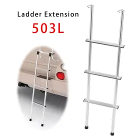 Artudatech 503l 503l 48 Inch Aluminum Universal Rv Ladder Extension For All 1 Tube Ladders