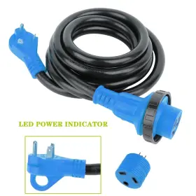 Aup10938801cp Asucarparts 10 Foot 30 Amp Rv Extension Cord Power Supply Cable For Trailer Motorhome Camper