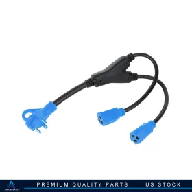 Aup10940301cp Asucarparts Rv Power Cord Adapter Y Split 30 Amp Male To 2 15 Female Connectors Aup10940301cp Asucarparts Rv Power Cord Adapter Y Split 30 Amp Male To 2 15 Female Connectors