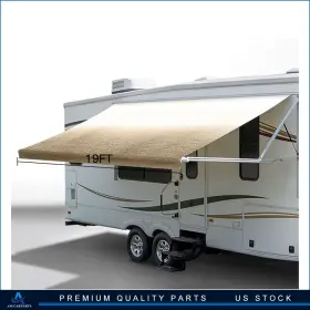 Aup178320828901u Asucarparts 18.1ft 8ft Waterproof Rv Awning Fabric Replacement For Camper Trailer Yellow