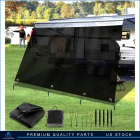 Aup178784828001g Asucarparts Rv Awning Fabric 12.1 Feet Length Camper Replacement Shade 8ft