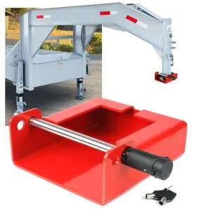 Apgtl-g3-rd Aupar Patent-designed Gooseneck Trailer Lock Secure Your With Two Po Apgtl-g3-rd Aupar Patent-designed Gooseneck Trailer Lock Secure Your With Two Po