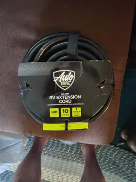 Auto Drive 605388348968 30 Amp Rv Power Extension Cord Heavy Duty Foot 10 Gauge Built In Light Auto Drive 605388348968 30 Amp Rv Power Extension Cord Heavy Duty Foot 10 Gauge Built In Light