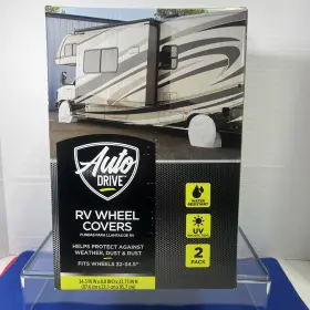 7041112-098 Auto Drive Rv Wheel Covers 32 Inch - 34.5 2 Pack Water Resistant Uv Protection New 7041112-098 Auto Drive Rv Wheel Covers 32 Inch - 34.5 2 Pack Water Resistant Uv Protection New