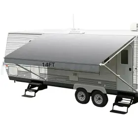 12507235 Autobasicparts 8 Inch Grey Rv Awning Fabric 14 Feet Length Camper Shade 12507235 Autobasicparts 8 Inch Grey Rv Awning Fabric 14 Feet Length Camper Shade