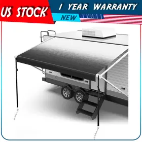 Adp1185212117830101g Autodayplu 21.1ft 8ft Waterproof Rv Awning Fabric Replacement Camper Trailer Black Fade Adp1185212117830101g Autodayplu 21.1ft 8ft Waterproof Rv Awning Fabric Replacement Camper Trailer Black Fade
