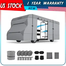 Adp182168ddap Autodayplu 26ft-29ft Non-woven Fabric Rv Cover Class C Motorhome Windproof Camper