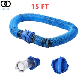 Apo313264 Autoooparts 10/15/20 Ft For Camper/rv Sewer Hose Kit And 4-in-1 Adapter Clear Elbow Cap
