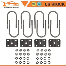 Autopartsclub2018 Apc178896 7 Inch Trailer U-tube Kit 3 Round Axle 1/2 Diameter For 500 Lbs