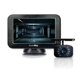 Awbc-600 Autosky Wireless Backup Camera For Rv Truck Trailer 5 Inch Monitor Night Vision