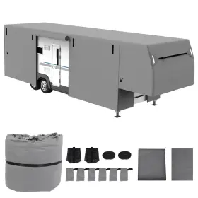 Add18217612r Autoutdoor 34-37ft Non-woven Fabrics 5th Wheel Rv And Trailer Covers All-weather