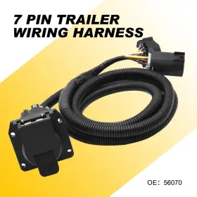 56070 Auxito 1/2/3set 7 Way Trailer Plug Weatherproof Wiring Harness Heavy Duty 56070 Auxito 1/2/3set 7 Way Trailer Plug Weatherproof Wiring Harness Heavy Duty