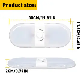 Xdd-02-1pc Auxito Led Rv Camper Trailer Marine 12v Ceiling Fixture Double Dome Light 700lm 3pcs #3 Xdd-02-1pc Auxito Led Rv Camper Trailer Marine 12v Ceiling Fixture Double Dome Light 700lm 3pcs #3