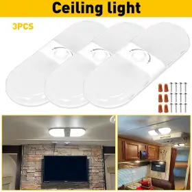 Xdd-02-1pc Auxito Led Rv Camper Trailer Marine 12v Ceiling Fixture Double Dome Light 700lm 3pcs Xdd-02-1pc Auxito Led Rv Camper Trailer Marine 12v Ceiling Fixture Double Dome Light 700lm 3pcs