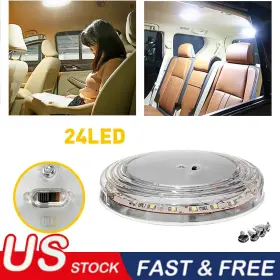 Xdd-y-15cm Auxito Rv Interior Led Lights 12v Switched Round Ceiling Light Fixture Camper Trailer