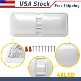 Ito-xdd-16543 Auxitoed 12v Interior Light Clear Frosted Dome Camper Trailer Marine 24-smd Waterproof Xh Ito-xdd-16543 Auxitoed 12v Interior Light Clear Frosted Dome Camper Trailer Marine 24-smd Waterproof Xh
