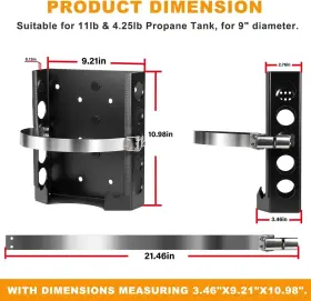 Ave00628 Avenueue 11 Lb And 4.25 Propane Tank Mount For Car Rv Trailers Truck Boat Bed #3 Ave00628 Avenueue 11 Lb And 4.25 Propane Tank Mount For Car Rv Trailers Truck Boat Bed #3