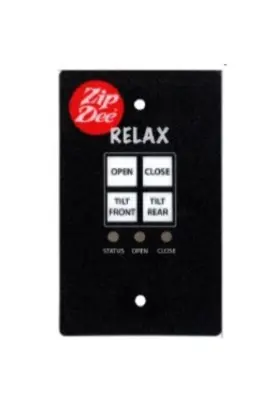 319101 Awnings By Zip Dee Relax Electric Awning Keypad Board With On/off Switch